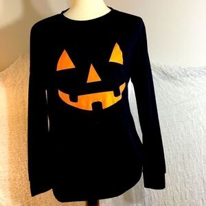Jack Lantern Halloween Long Slee Tee Size M